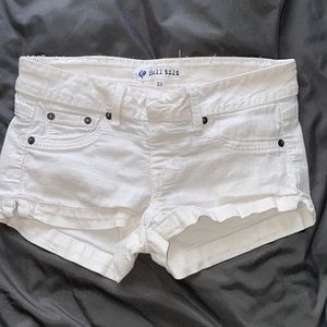 Full Tilt XS white denim shorts